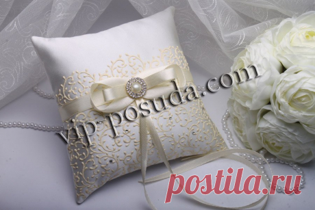 Подушка Ivory - купить за 168 грн - цена на Подушечки для колец 400-010 - свадьба на VIP-POSUDA.com