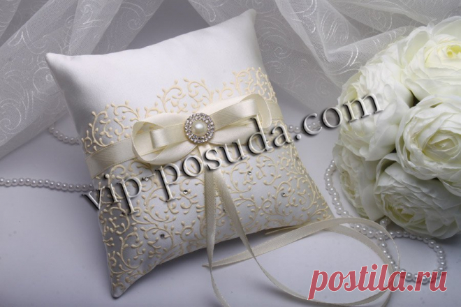 Подушка Ivory - купить за 168 грн - цена на Подушечки для колец 400-010 - свадьба на VIP-POSUDA.com