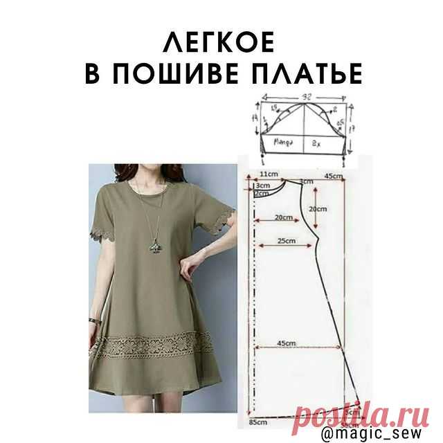 Photo by ✂️Выкройки, шитье детям, крой on December 25, 2021. May be an image of standing and text that says 'лerKoe B nowиBe nлaTbe Manga 2x 11cm |3cm 45cm 20cm 20cm 25cm 45cm 1 @magic_sew @magi'.