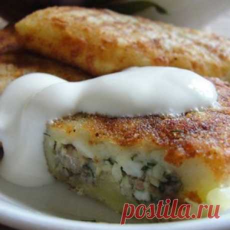 Зразы картофельные с сайрой