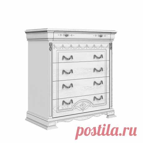 Комод белый с патиной (перламутр/золото) 5-ть выдвижных ящиков купить по цене 87 700 руб. в Москве — интернет-магазин Chudo-magazin.ru