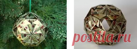 Origami Christmas Ornaments to Make with Photo Instructions