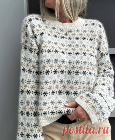 Вязание жаккарда спицами: когда пряжа становится картиной | Вязание идеи для вдохновения | Дзен