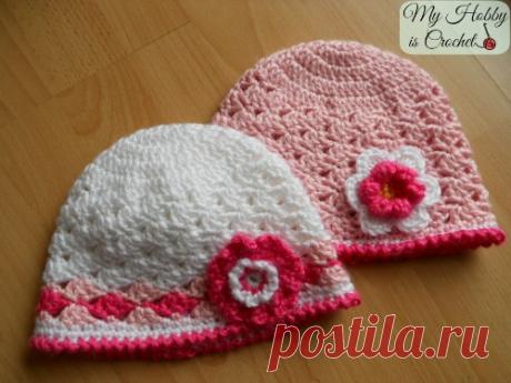 My Hobby Is Crochet: Spring Lacy Hat - Free Pattern with Tutorial and Chart