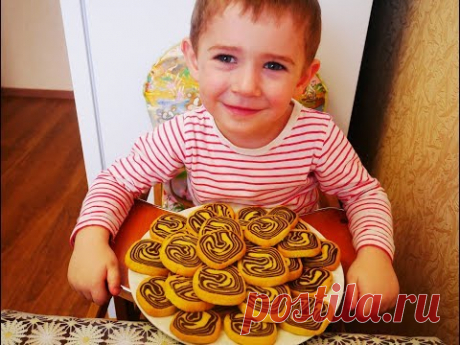 Ну, очень ВКУСНОЕ НЕЖНОЕ и КРАСИВОЕ мраморное песочное печенье
