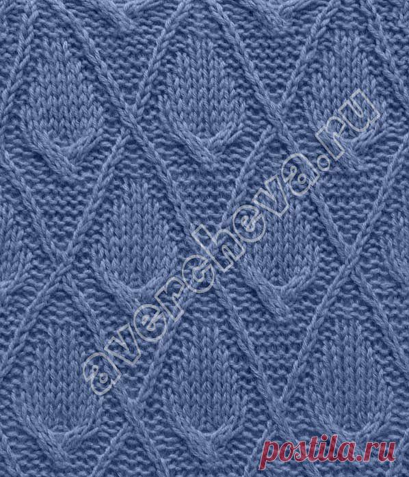 УЗОР косы внутри ромба.