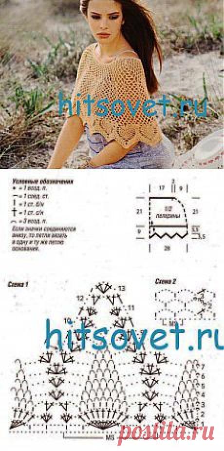 Вязание пелерины крючком | Хитсовет
