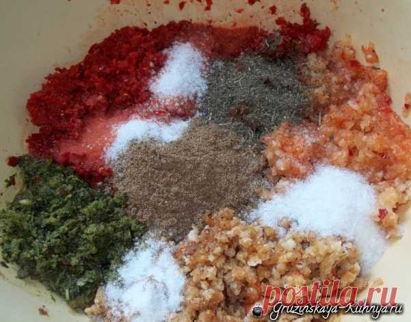 Аджика с грецкими орехами. Рецепт по-грузински - Грузинская кухня