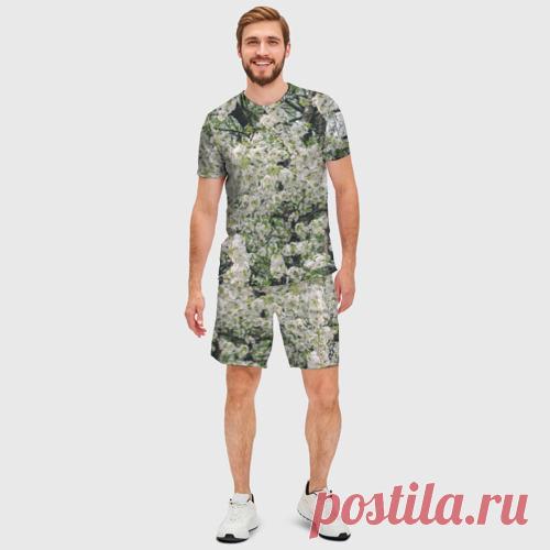 Мужской костюм с шортами 3D Цветущая вишня, фотография - купить по цене 2680 руб в интернет-магазине Всемайки, арт 3657883