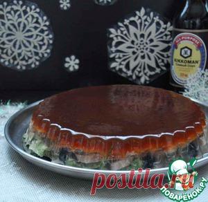 Заливное из языка с соевым желе - кулинарный рецепт