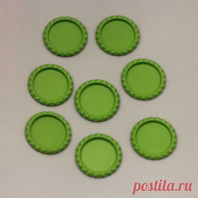 БРАК Крышка, материал металл, внутренний диаметр 25 мм, наружный 31 мм, цвет №08 (1 уп = 24 шт)