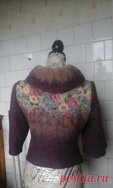 Валяный жакет короткий / Валяние / Валяние. Работы пользователей.