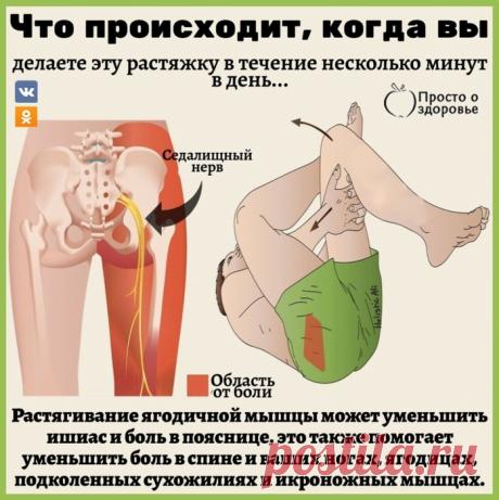 Так просто! Потянулись и не болит!