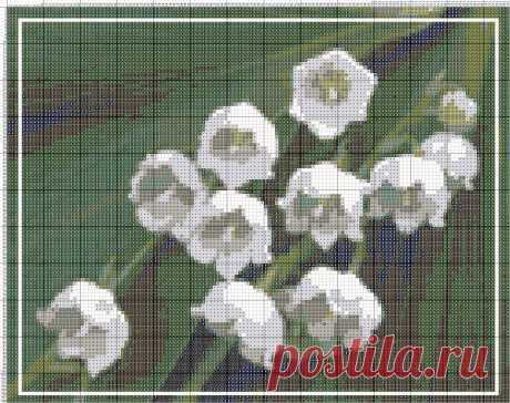 Схеми вишивання хрестиком - Квіти