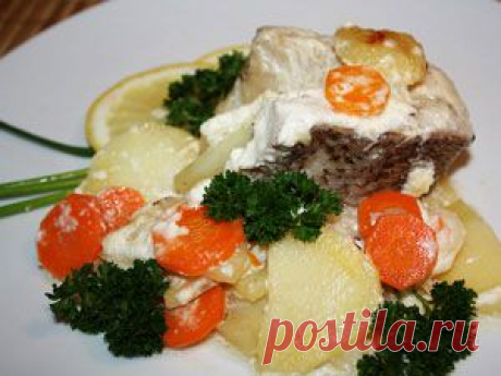 Щука, запеченная с овощами - www.myfishinghome.com