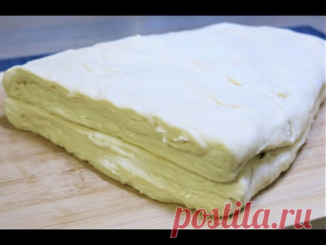 Быстрое и простое в приготовлении слоёное тесто - рецепт для заморозки впрок!