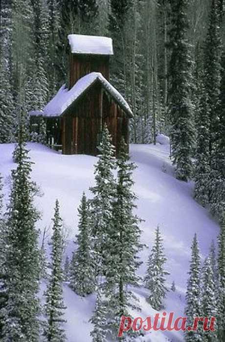 ♥ cabin in the snow  |  Pinterest • Всемирный каталог идей