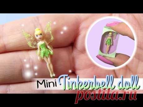 Miniature Tinkerbell Doll Tutorial // DIY Barbie Tinkerbell Doll