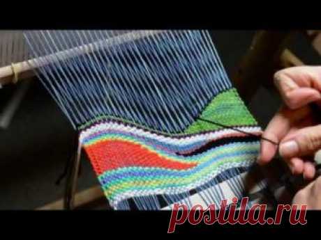 Tapestry style weaving on a rigid heddle loom, part 2