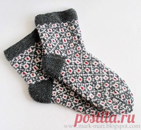 носки спицами