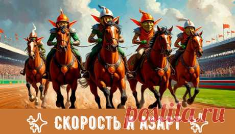 — Вперед! — раздался сигнал, и кони рванули с места, поднимая облако пыли...