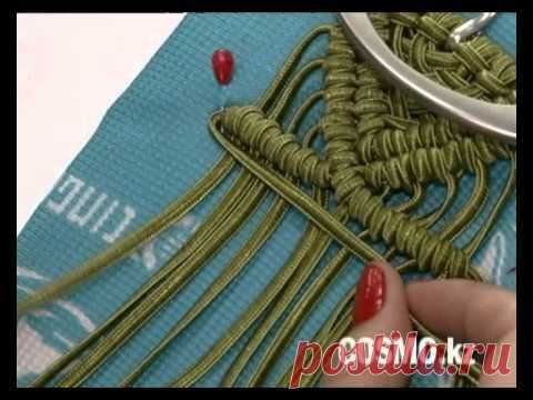 Учимся плести простой и красивый пояс. - Макраме