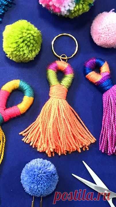 Make a yarn tassel! Easy diy craft tutorial from Happythought.co.uk