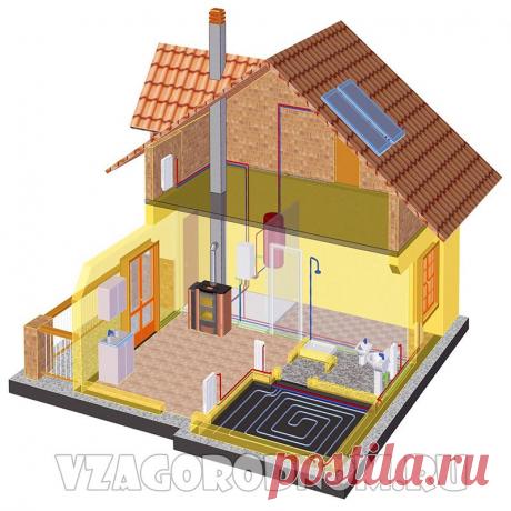 Водяное отопление загородного дома