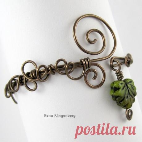 Leaf & Vine Filigree Wire Bracelet (Tutorial) — Jewelry Making Journal