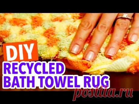 Recycled Bath Towel Rug - Throwback Thursday - HGTV Handmade