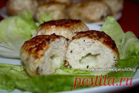 🔹Куриные котлеты с сырной начинкой🔹 / Всё за еду!