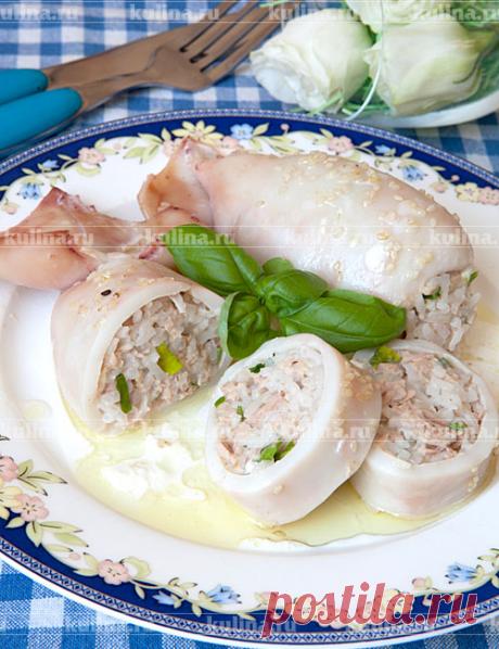 Кальмары фаршированные в духовке – рецепт приготовления с фото от Kulina.Ru