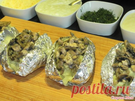 Фаст-фуд по-домашнему. Крошка-картошка с курочкой и шампиньонами. 3 соуса бонусом))) - Люблю готовить - Страна Мам