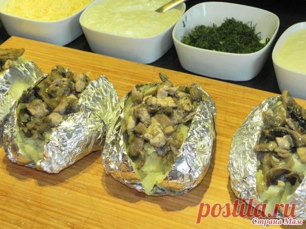 Фаст-фуд по-домашнему. Крошка-картошка с курочкой и шампиньонами. 3 соуса бонусом))) - Люблю готовить - Страна Мам