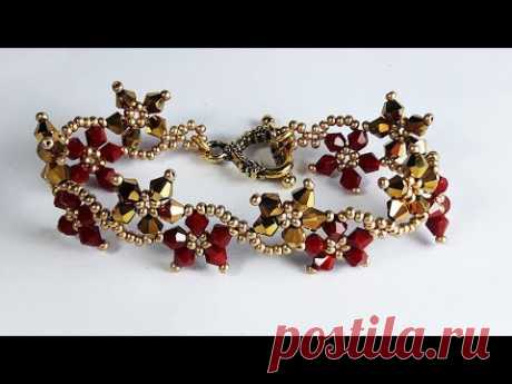 Перекати-поле браслет делая образовательный( DIY Bracelet tutorial easy)