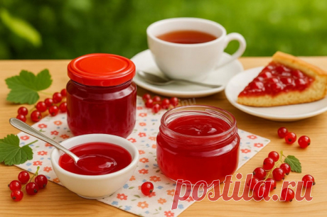 Желе из красной смородины на зиму без желатина рецепт с фото пошагово - 1000.menu