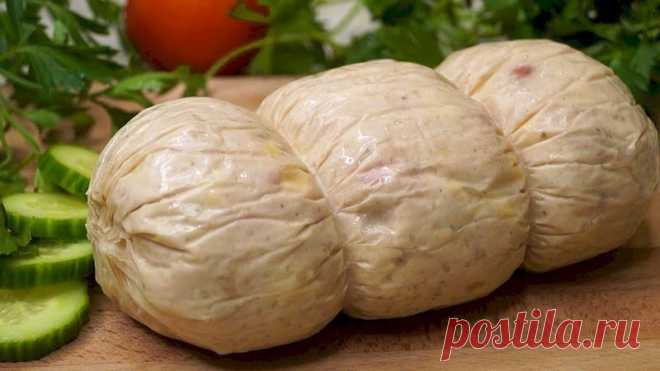 Домашняя колбаса из курицы по натуральному рецепту