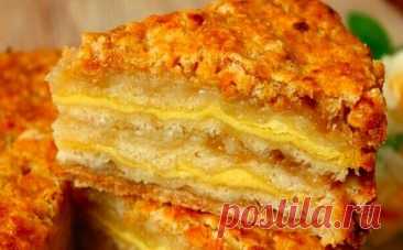 ЯБЛОЧНЫЙ ПИРОГ «3 СТАKАНА» — Домашняя кулинария