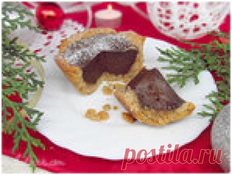 ПЕСОЧНЫЕ ТАРТАЛЕТКИ С ШОКОЛАДНЫМ КРЕМОМ