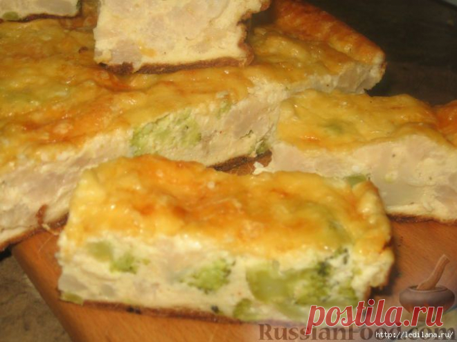 Готовим вкусно. Пирог с цветной капустой и брокколи.