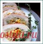 Курячий рулет з кус-кусом і курагою
