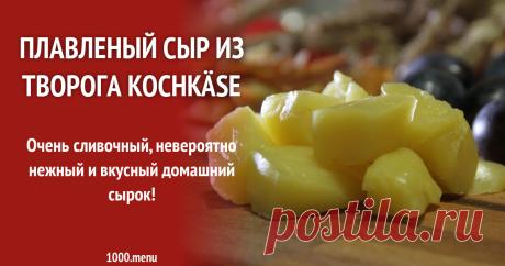 Плавленый сыр из творога Kochkäse рецепт с фото и видео Как приготовить плавленый сыр из творога kochkäse: поиск по ингредиентам, советы, отзывы, видео, подсчет калорий, изменение порций, похожие рецепты