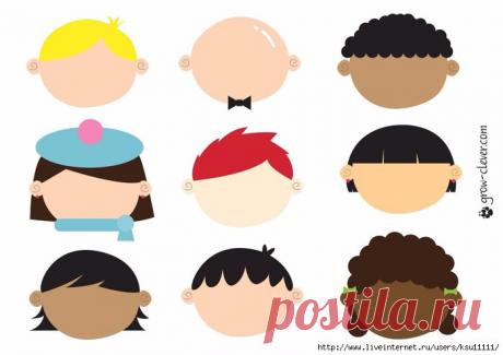 Раскраски “Нарисуй лицо”