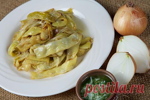 Фасоль стручковая с луком по-пастушьи - Блюда из овощей