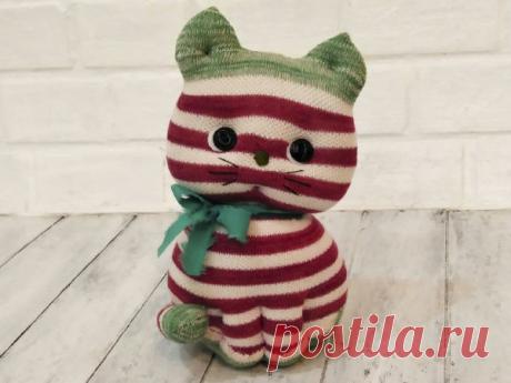 Мастер-класс : Как сшить котёнка из носков | Журнал Ярмарки Мастеров