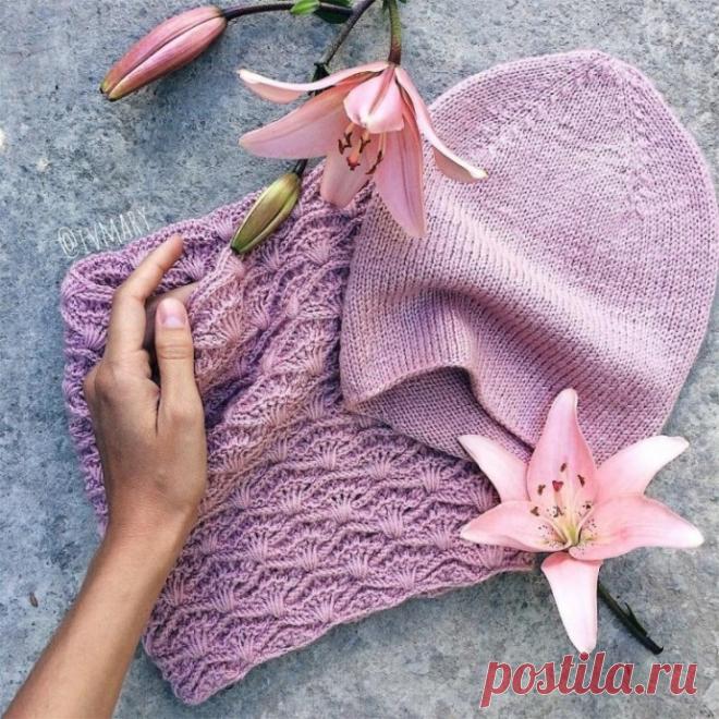 Узор ля вязаного снуда