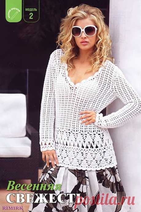 Crochetemoda Blog: Crochet - Túnica Branca