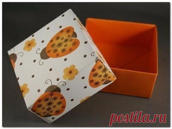 ​Коробочка для подарка на скорую руку