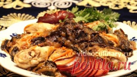 Курица с соусом из чернослива - Видеокулинария.рф - видео-рецепты Бабушки Эммы