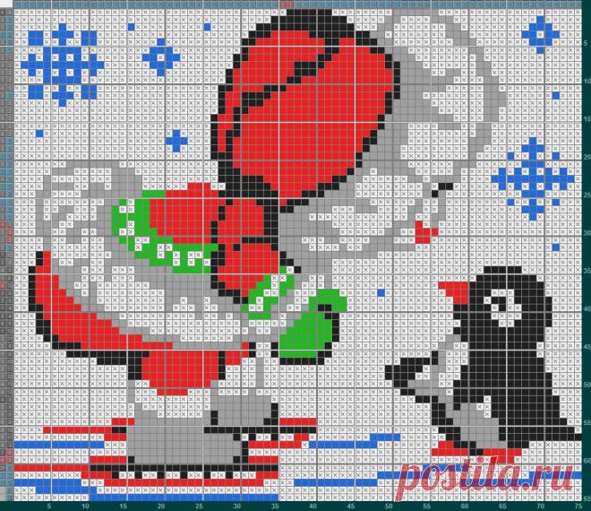 #рисункипоклеточкам #схема #вышивка #досуг #японскиекроссворды #киберкрот #цветные #Снегурочка

Автор рисунка: И. Половцева (г. Ростов-на-Дону) 
Сборник цветных як №40, 2017 кроссворд №5